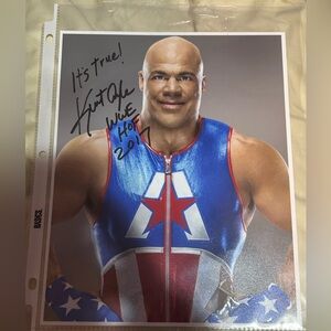 WWE Kurt Angle official autograph
